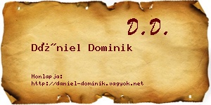 Dániel Dominik névjegykártya