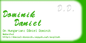 dominik daniel business card