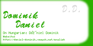 dominik daniel business card